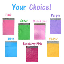 12x15"  Pink]]Blue]Green]Purple]Yellow Flat Poly Mailer Colored Shipping Bag FUN - ShipNFun