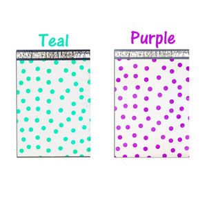 12 x 15" Pink, Teal, Purple, Blue poly shipping mailers polka dot Envelope Bags - ShipNFun