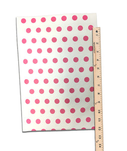 8.5" x 12" Hot Pink Polka Dot Rigid Kraft BUBBLE MAILERS -Approved Mailers - ShipNFun