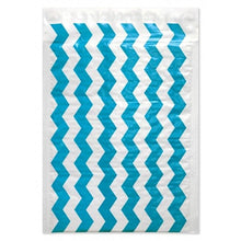 6" x 10", 4 x 8" Teal Blue Chevron Poly Bubble Mailer Padded Shipping Envelopes - ShipNFun