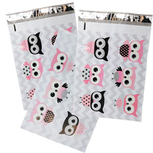 10x13" Designer Owls, Cat's Poly Mailers Combo Pack, Quality Shipping Envelopes! - ShipNFun