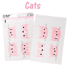 10x13" Designer Owls, Cat's Poly Mailers Combo Pack, Quality Shipping Envelopes! - ShipNFun