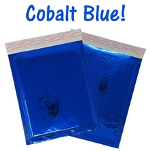 6x10 Cobalt Blue, Pink Metallic Foil Bubble Mailers Padded Designer Mailing Bags - ShipNFun