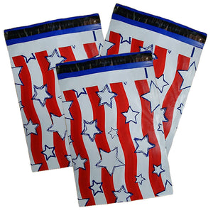 10x13" Military Soldier Patriotic Flag Poly Mailers, Flat Shipping Envelope Bags - ShipNFun