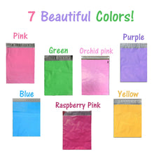 12x15"  Pink]]Blue]Green]Purple]Yellow Flat Poly Mailer Colored Shipping Bag FUN - ShipNFun