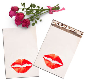 Poly Mailers 10 x 13 Red Lady Bug Kissy Lips, Mailer Shipping materials Bags NEW - ShipNFun