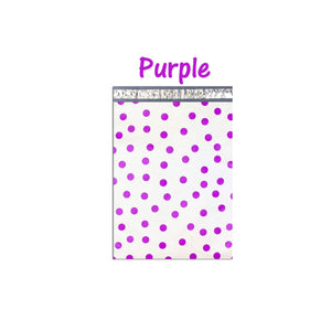 12 x 15" Pink, Teal, Purple, Blue poly shipping mailers polka dot Envelope Bags - ShipNFun
