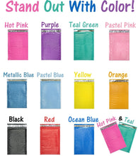 Wholesale, Bulk 6x10" Colored Poly Bubble Mailers, Mailing Envelopes! Full Cases - ShipNFun