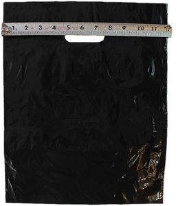 12" x 15" Colored PLASTIC MERCHANDISE Bags Retail Store Bags w/Die Cut Handles - ShipNFun