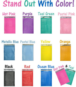 10 x 16" Colored Poly Bubble Mailers Self Sealing Padded Shipping Envelopes #5 - ShipNFun