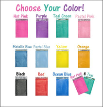 Wholesale, Bulk 6x10" Colored Poly Bubble Mailers, Mailing Envelopes! Full Cases - ShipNFun