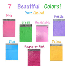 12x15"  Pink]]Blue]Green]Purple]Yellow Flat Poly Mailer Colored Shipping Bag FUN - ShipNFun