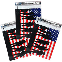 10x13" Military Soldier Patriotic Flag Poly Mailers, Flat Shipping Envelope Bags - ShipNFun
