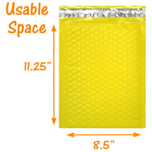 30 Pack 4x8, 6x10", 8x12, 10x15 Inch Hot Pink, Yellow, Purple Padded Colored Poly Bubble Mailers, Self Seal Mailing Shipping Envelope Bags