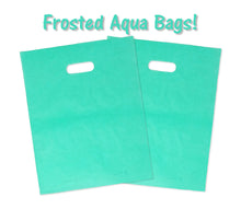 9x12 and 12x15" Frosted Plastic Merchandise Gift Bags, Party Retail Shopping Shirt Bags with Handles - ShipNFun