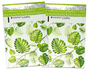 6x10" Tropical Banana Leaves Poly Bubble Mailers, Self Sealing Fun Designer Bubble Air Padded Bags, Shipping Envelopes - ShipNFun