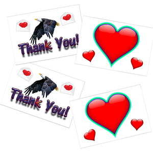 2 x 3" Quality Thank You Stickers,  70 lb Adhesive Shipping, Mailing, Scrapbooking, Planner Pack Set, Fall, Summer, Winter Theme Packaging