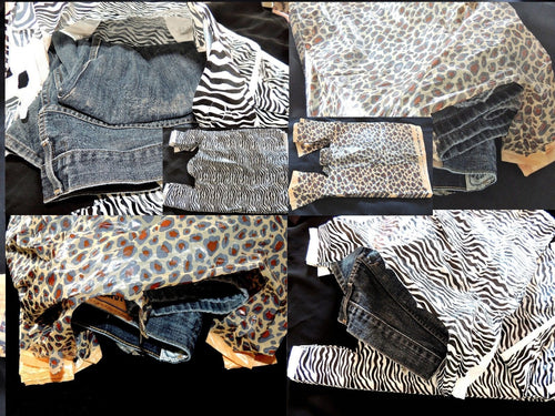 100 Zebra and Leopard Plastic11
