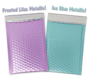 You Choose! 5 Colors 6x9 Bubble Padded Mailers, Ice Blue, Lavender, Nude Pink, Black, Holographic 6x10 Metallic Shipping Envelopes - ShipNFun