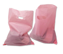 9x12 and 12x15" Frosted Plastic Merchandise Gift Bags, Party Retail Shopping Shirt Bags with Handles - ShipNFun
