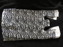 200 Zebra and Leopard Plastic T-Shirt Bags 8x5x16 Wholesale Animal W\Handle Bags - ShipNFun