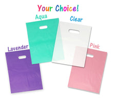 9x12 and 12x15" Frosted Plastic Merchandise Gift Bags, Party Retail Shopping Shirt Bags with Handles - ShipNFun