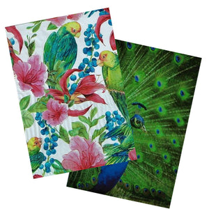 10x13" Peacock and Parrots Combo Pack, Quality Bird Designer Mailer Shipping Bag - ShipNFun