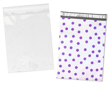 100 Pack, 50 Each 10x13" Flat Poly Mailers & 10x13 Clear Bags for Shirts, Self Sealing Shipping Clothing Flat Envelopes and Bag Combo Pack