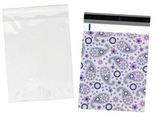 100 Pack, 50 Each 10x13" Flat Poly Mailers & 10x13 Clear Bags for Shirts, Self Sealing Shipping Clothing Flat Envelopes and Bag Combo Pack