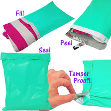 12 x 15" Sea Green Teal Poly Shipping Mailers Self Sealing 12x15.5 Envelope Mailing Bags - ShipNFun