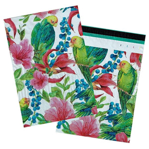 10x13" Peacock and Parrots Combo Pack, Quality Bird Designer Mailer Shipping Bag - ShipNFun