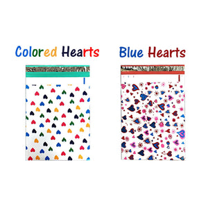 10, 20 -100-150 or 200 10x13&quot; Designer Quality Poly Mailers, Self Adhesive Shipping Colorful Design USPS Mail bags, Colored Flat Envelope