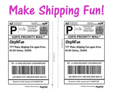 200 Shipping Labels - Top Quality Jam Free, 2 Labels per Sheet for Stamps.com, PayPal, USPS, Fedex, UPS Mailing Half-Page Mailing Labels