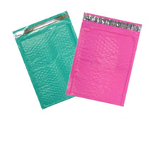 8x12 Colored Poly Bubble Mailers, Pink, Purple Teal Green, Blue,  Padded envelopes, Self Seal Adhesive Shipping Bags (8.5x11 Usable Space)