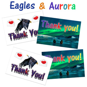 2 x 3" Quality Thank You Stickers,  70 lb Adhesive Shipping, Mailing, Scrapbooking, Planner Pack Set, Fall, Summer, Winter Theme Packaging