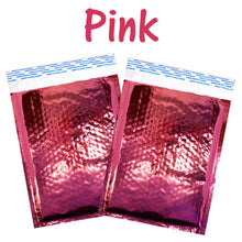 6x10 Metallic Bubble Mailers Pink, Teal, Burgundy, Black, Hologram, Gold, Holographic, Nude, Aqua Blue Padded 6.5x9 Inch Sealing Envelopes