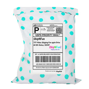 100 Pack 6x9, 10x13, 12x15 Polka Dot Fun Quality Poly Mailers, Self Sealing adhesive shipping Bags, Colorful Design Mail bags, Inner lining
