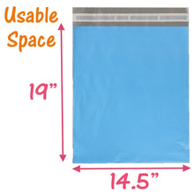 14.5x19 Poly Mailers, Hot Pink, Teal, Green, Blue, Yellow, Purple, Pastel Pink, Flat Poly Mailing Shipping Bags, Combo Colored Shipping Bags