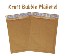 Brown Kraft 4x8, 5x9, 6x10, 8x12, 10x15  Bubble Mailers!   Natural Eco Padded Mailing Envelopes Combo, Cushioned Shipping Paper Mail Bags