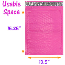 10 Pack Poly Bubble Mailers, Pink, Purple, Teal Green, Pastel, Purple, Yellow, Red, Orange Waterproof Protective Self Seal Mailing Shipping