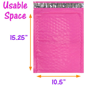 10 Pack Poly Bubble Mailers, Pink, Purple, Teal Green, Pastel, Purple, Yellow, Red, Orange Waterproof Protective Self Seal Mailing Shipping