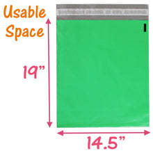 14.5x19 Poly Mailers, Hot Pink, Teal, Green, Blue, Yellow, Purple, Pastel Pink, Flat Poly Mailing Shipping Bags, Combo Colored Shipping Bags