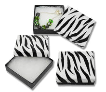 3.5x3.5x1" Cotton Filled Jewelry Gift Boxes, Kraft Paper Display Bracelet, Necklaces Retail Presentation Charm Storage Eco Freindly Package