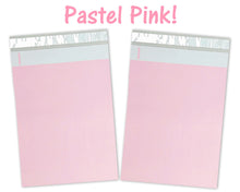 6x9, 9x12, 12x15, 14.5 x19 Pastel Pink Flat Poly Self Sealing shipping Mailers, Pink Design Mail bags, USPS, Fedex, UPS Approved Light pink