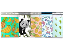 10x13 Poly Mailers, Sampler, All Designs, Mix and Match Tye Dye, Pink & Teal Pineapple Banana, Peacock, Roses Shipping Mailing Envelope Bag