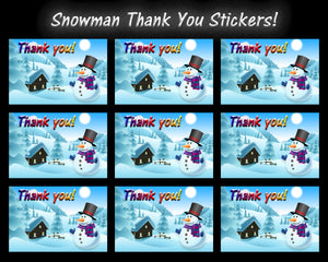 2 x 3" Quality Thank You Stickers,  70 lb Adhesive Shipping, Mailing, Scrapbooking, Planner Pack Set, Fall, Summer, Winter Theme Packaging