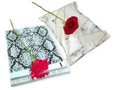 10x13" Marble, Snake skin Combo Poly Mailers, Cosmetic Clothing Custom Flat Shipping Mailing Light Weight Self Seal Unpadded Envelope Bags
