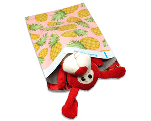 100 Pack 10x13 Pink Pineapple, Teal Banana Pineapple, Marble Mosiac Tile Poly Mailers, Shipping Self Seal Mailing T shirt bags, Custom Combo