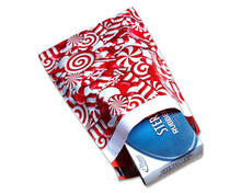 10x13 and 6x9 inch Candy Cane Poly Mailers Combo, Fall, Winter Collection Theme, Flat Self Seal Shipping Mailing Business Postal bags