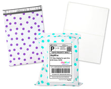 Pack of 40, 20 Each 10x13" Flat Poly Mailers & 20 8.5x11 Blank Shipping Labels, Easy Stick Shipping Clothing Flat Envelopes and Labels Combo